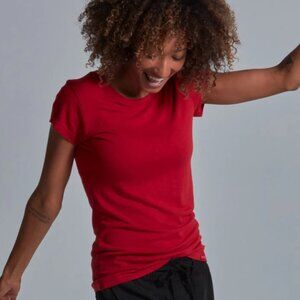 Women's Onno Short Sleeve Bamboo T-Shirt Earth Red